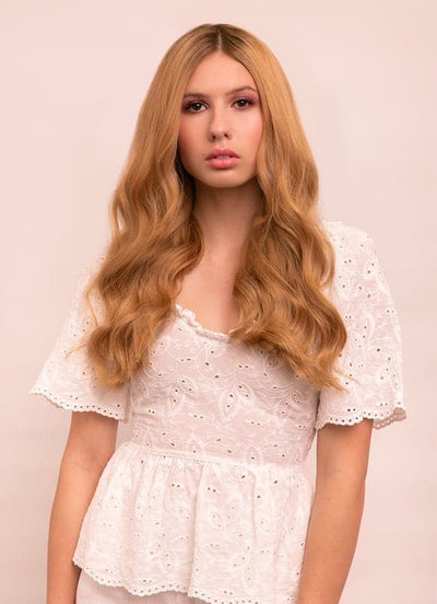 16 inch Ultimate Volume Clip in Hair Extensions #14 Dark Blonde