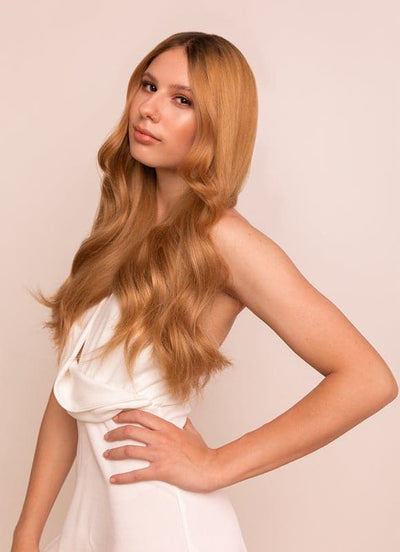 20 inch Ultimate Volume Clip in Hair Extensions  #14 Dark Blonde