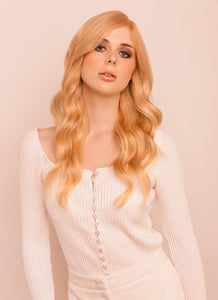 16 Inch Deluxe Clip in Hair Extensions #27 Strawberry Blonde