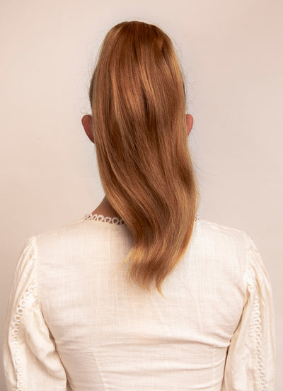 16 inch Clip in Ponytail Extension #8 Chestnut Brown