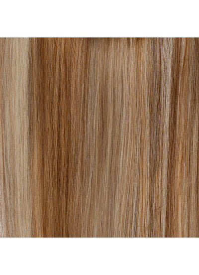 16 inch Clip in Ponytail Extension Brown & Blonde (Bronde) Balayage #F4A-4A8A613