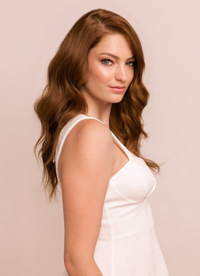 16 inch Deluxe Clip in Hair Extensions #4 Medium Brown