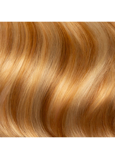 16 inch Halo Hair Extensions Light Brown with Light Blonde Highlights