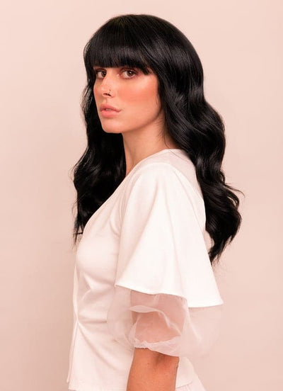 16 inch Halo Hair Extensions in #1 Jet Black