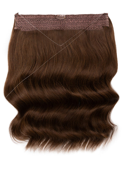 16 inch Halo Hair Extensions in #2 Dark Brown