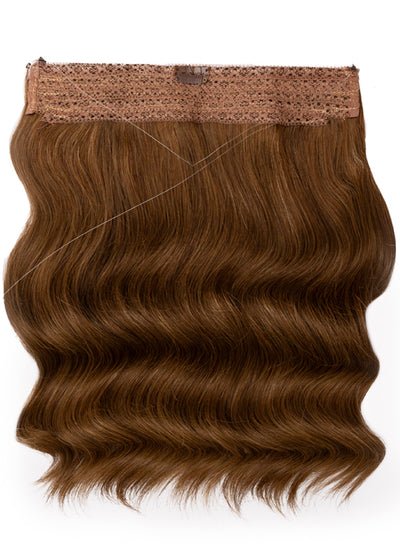 16 inch Halo Hair Extensions in #4 Medium Brown