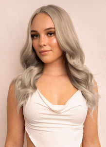 16 inch Halo Hair Extensions in Silver