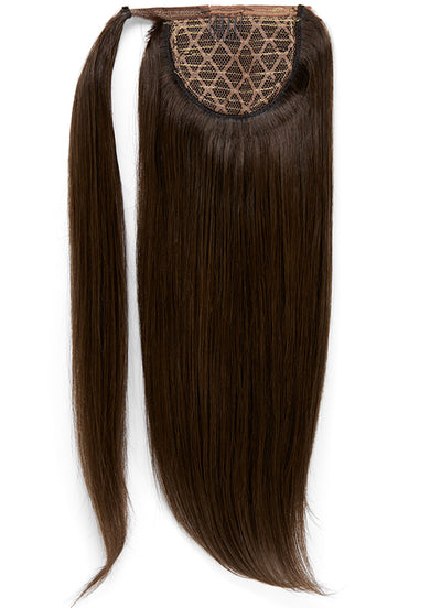 22 Inch Clip in Ponytail Extension #1C Mocha Brown
