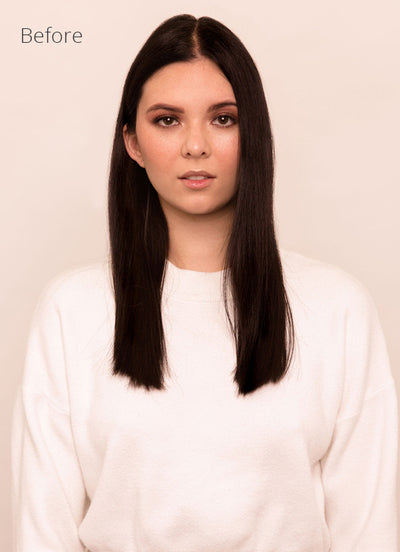 24 inch Ultimate Volume Clip in Hair Extensions in #in 1B Natural Black