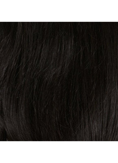 20 Inch Lace Front Human Hair Wig #1B Natural Black