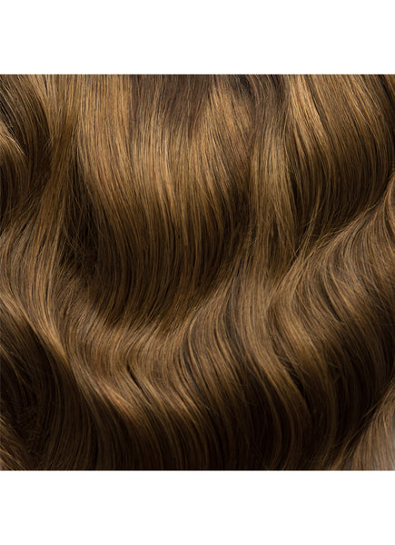 20 inch Ultimate Volume Clip in Hair Extensions  Mocha & Medium Brown Balayage