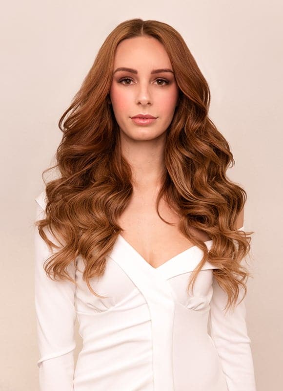 20 inch Ultimate Volume Clip in Hair Extensions  #6 Light Chestnut Brown