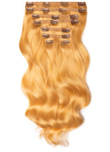 20 Inch Full Volume Clip in Hair Extensions #27 Strawberry Blonde