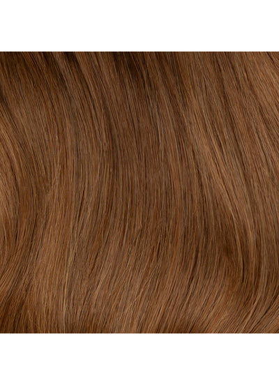 20 inch Full Volume Clip in Hair Extensions Medium to Chestnut Brown Ombre