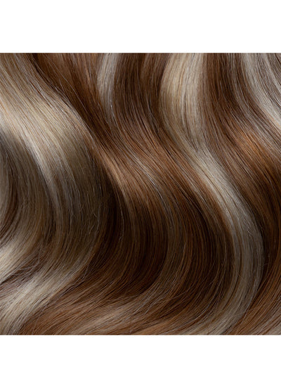 20 inch Full Volume Clip in Hair Extensions Brown & Blonde (Bronde) Balayage