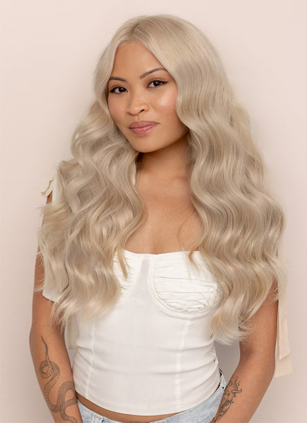 20 Inch Full Volume Clip in Hair Extensions #Light Grey