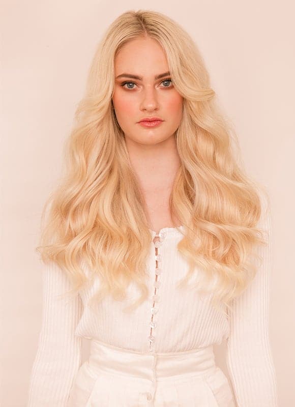 20 Inch Keratin Bond/ Fusion Hair Extensions Nail/ U-Tip #60 Light Blonde