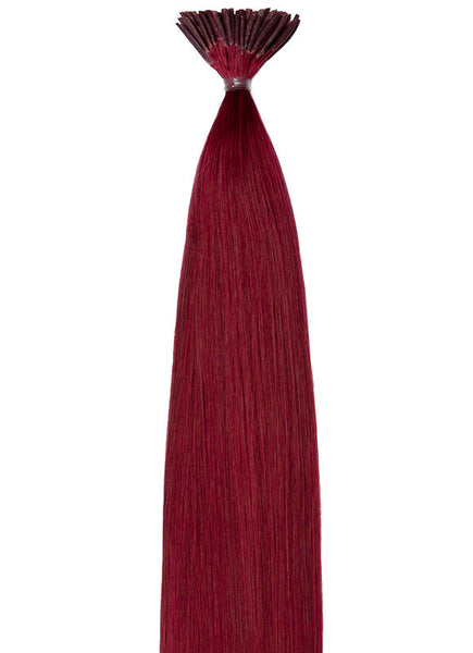 20 Inch Micro Bead Stick/ I-Tip Hair Extensions #Burgundy