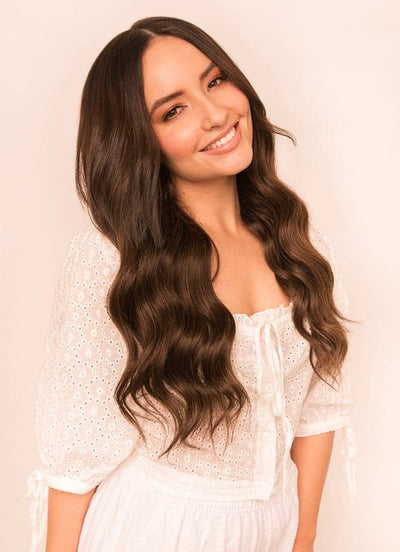 20 inch Ultimate Volume Clip in Hair Extensions  #1C Mocha Brown