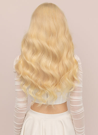 20 inch Ultimate Volume Clip in Hair Extensions  #613 Bleached Blonde