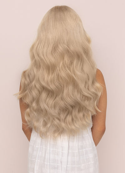 20 inch Ultimate Volume Clip in Hair Extensions  Light Grey