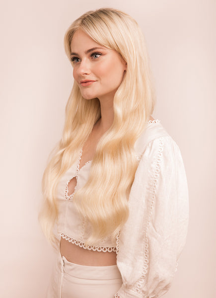 22 inch Halo Hair Extensions in #60 Light Blonde