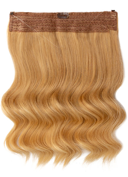 Human hair extensions golden blonde best sale