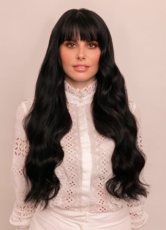 22 inch Halo Hair Extensions in #1 Jet Black