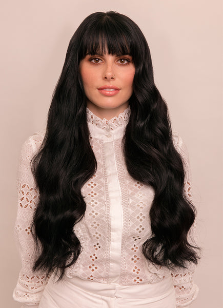 22 inch Halo Hair Extensions in #1 Jet Black