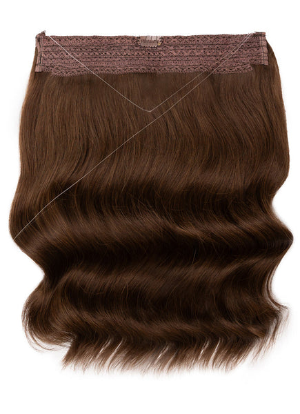 22 Inch Halo Hair Extensions #2 Dark Brown