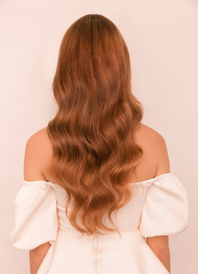 22 inch Halo Hair Extensions in #6 Light Chestnut Brown