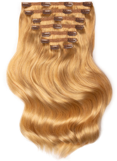 30 inch Ultimate Volume Clip in Hair Extensions #16 Light Golden Blonde