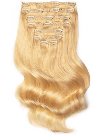 30 inch Ultimate Volume Clip in Hair Extensions #60 Light Blonde
