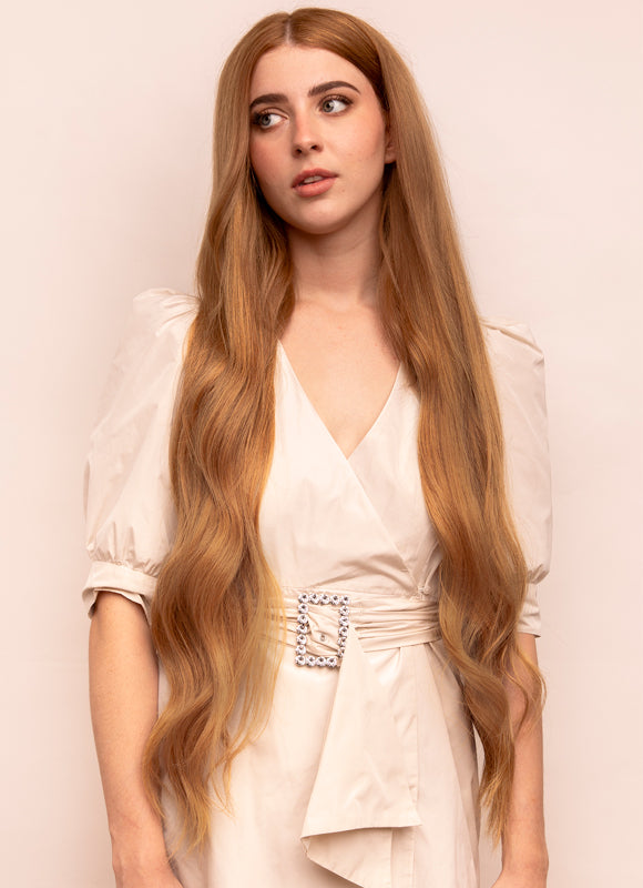 30 inch Ultimate Volume Clip in Hair Extensions #8 Chestnut Brown