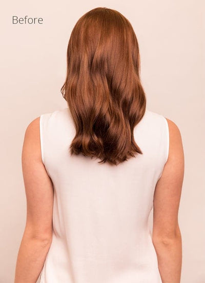 20 inch Seamless Clip in Hair Extensions #4 Medium Brown