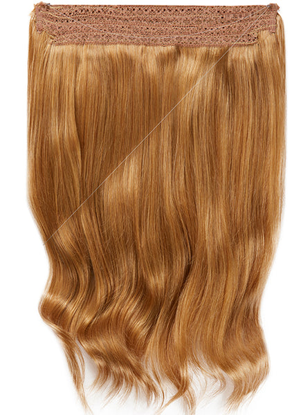22 inch Halo Hair Extensions in #8 Chestnut Brown