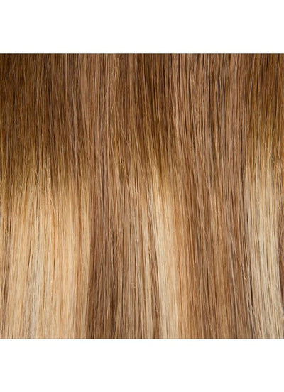 20 inch Remy Tape Hair Extensions Medium Ash Brown to Light & Dark Ash Blonde Highlights Balayage
