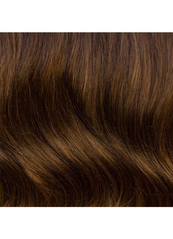 16 inch Halo Hair Extensions Mocha & Medium Brown Balayage