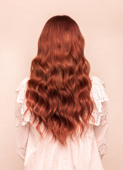 Clip in One Piece/ Volumizer in #33 Dark Auburn Red