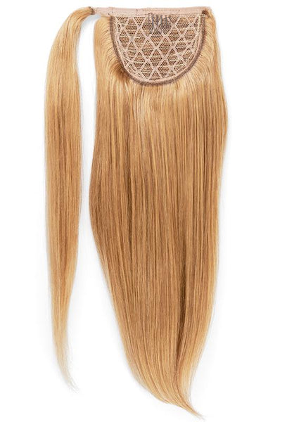 22 Inch Clip In Ponytail Extension #16 Light Golden Blonde