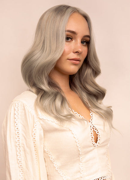 16 Inch Ultimate Volume Clip in Hair Extensions #Silver