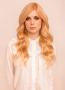 16 Inch Ultimate Volume Clip in Hair Extensions #27 Strawberry Blonde