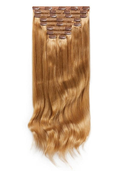 20 Inch Ultimate Volume Clip in Hair Extensions #18 Golden Blonde