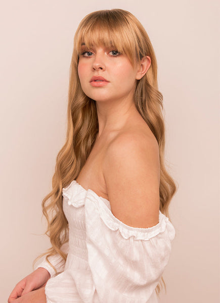 Clip in Fringe/ Bangs #18 Golden Blonde