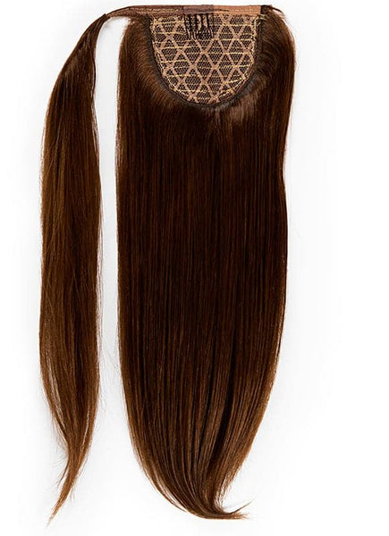 16 Inch Clip In Ponytail Extension #2 Dark Brown