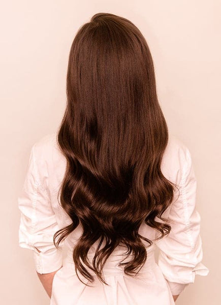 20 inch clip in hair extensions #2 dark brown 2