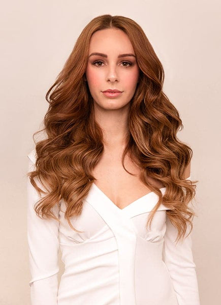 20 Inch Ultimate Volume Clip in Hair Extensions #6 Light Chestnut Brown