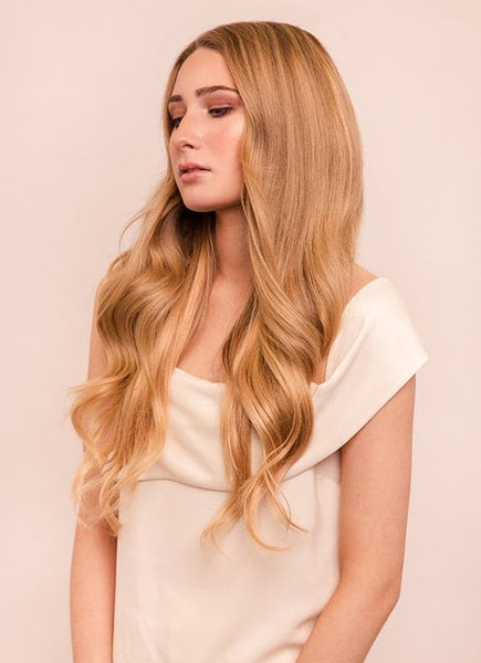 20 Inch Ultimate Volume Clip in Hair Extensions #16 Light Golden Blonde