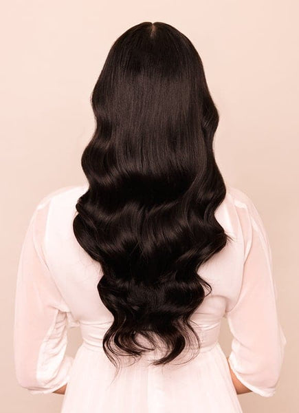 20 Inch Ultimate Volume Clip in Hair Extensions #1B Natural Black