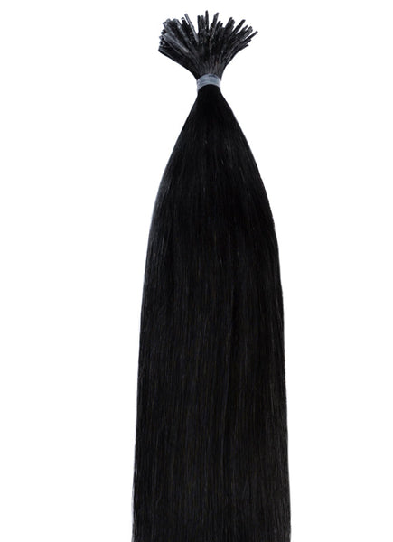 20 Inch Micro Bead Stick/ I-Tip Hair Extensions #1 Jet Black